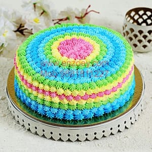 Cassata Cake Egg Less Round Shape Cake For Any Occasion,Party & Events Celebration