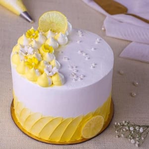 Luscious Lemon Cake(Design as per availability)