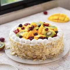 Mix Fruit Cake with premium Frosting(Design as per availability)