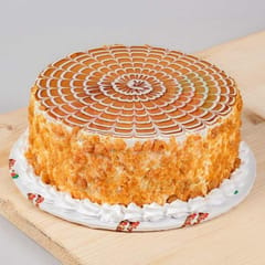 Ultimate Chrunchy Butterscotch Cake(Design as per availability)