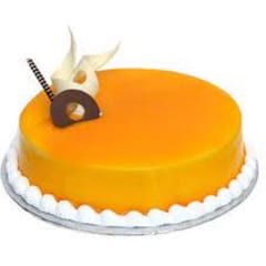 Fresh Cream Orange Cake(Design as per availability)