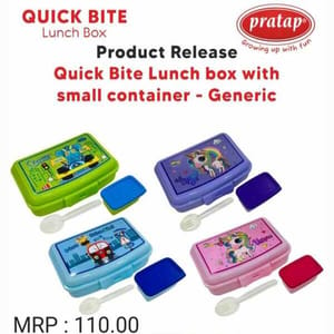 Quick Bite Lunch Box With Small Container-Generic For School Kids
