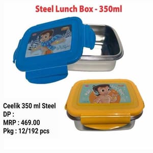 Ceelik 350ml Steel Lunch Box For School Kids