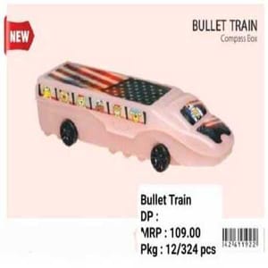 Bullet Train Compass Box For School Kids