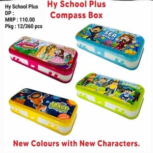 HY School Plus Compass Box For School Kids