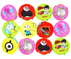Unicorn Jurassic Panda Shiva Minion Cookies Lunch Box Cartoon Character Printed Lunch Box for Kids Girl Boy School Going Children Minion Set of 12