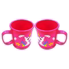Unicorn Design Cartoon Mugs Embossed Print (Set of 2) Birthday Return Gifts Mug for boy, Girl, Student