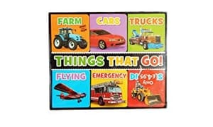 Things That go Combo of 6 Small Books - car, Truck, Diggers, Farm, Flying,Emergency