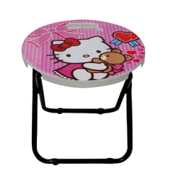 Multi-Utility Compact Folding Portable Adjustable Round Shape Hello Kitty Study Table for Kids and Adults