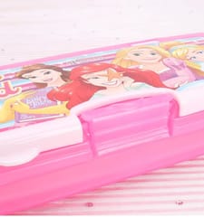 XYLO Big Pencil Box Princess with Stationery  1 Pencil Box with 1 Pencil,1 Eraser,1 Scale & Time-Table for Back to School Kids , for Gift, Return Gift (Print & Color As Per Availability )