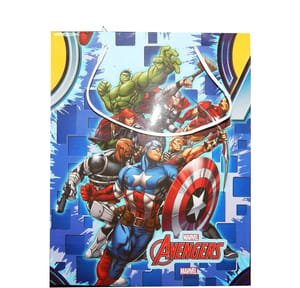 Avengers Theme Party Paper Bages For Gifting (Small Size) Birthday Party Decoration Bag (SET OF 10) (Dimension - 7.5inch X10inch X 3inch) New Year gift Festival gift