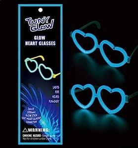 Light up Toys Glow Hart Shape Goggels Specs for Party Glow in Night