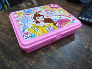 Tasty Plastic Lunch Box QTY 1 Disney Princess (Print As per Availability)