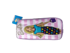 Barbie Cartoon Character Large Capacity Zipper Canvas Pencil Case/Pouch for School Kids/Teenagers / Girls and Best for Gifting / Birthday
