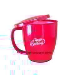Plain HAPPY BIRTHDAY Mug for Gifting Ideal for Birthday Gift and Return Gift Color as per Availability set of 2