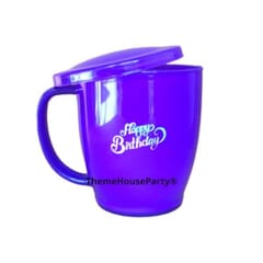 Plain HAPPY BIRTHDAY Mug for Gifting Ideal for Birthday Gift and Return Gift Color as per Availability set of 2