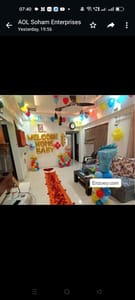 Welcome baby boy decoration service at home