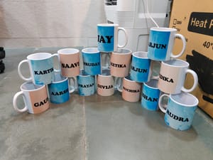 Ceramic Mug for gifting - Customized as per your requirement, best for birthday gift, return gift Qty 1 pc