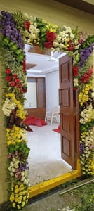 ThemeHouseParty  Welcome Flowers Decoration On Your Door Step