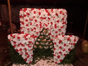 Artificial Flower Decoration For Ganesh Chaturthi Flower Decoration - Ideas for Ganpati Festival Decoration Service For Home 2023