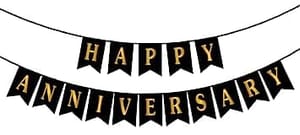 50th Happy Anniversary Balloon Decoration ,Decoration Theme-Black & Pink , Happy Anniversary Decoration Service At Your Door-Step, (50th Anniversary Decoration)