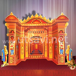 3D Ganesh Mahal Makhar 38" For Ganpati Festival(2FT)