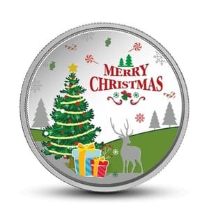 MMTC-PAMP Merry Christmas (999.9) 20 gm Silver Coin  By cThemeHouseParty