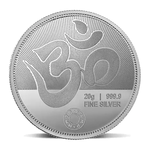 MMTC-PAMP  20 gm Silver Lakshmi Ganesh Coin  By cThemeHouseParty