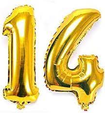 14th Happy Birthday Balloon Decoration ,Decoration Theme-Gold & Pink & White, Happy Birthday Decoration Service At Your Door-Step,( 14th Birthday Decoration For Girl)