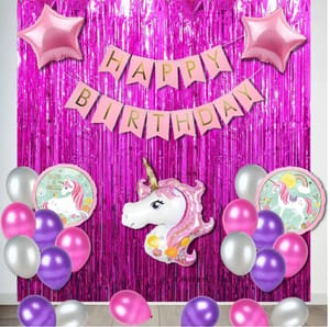 Unicorn theme birthday Balloons decoration  services