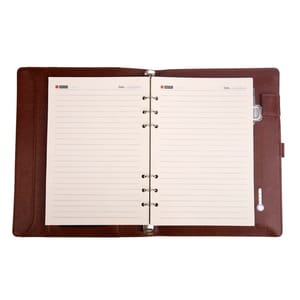 Standard Brown Leather Finished 8000mAh Power bank Diary for a good corporate gifting idea for your friends and colleagues