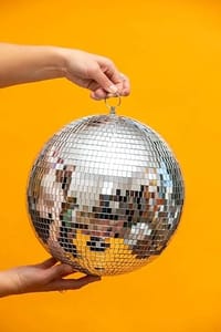 Lighting Disco Ball with Hanging Swivel,Mirror Ball  Sizes 12 Inch