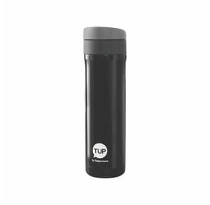 TUPPERWARE CLICK TO BEVERAGE STEEL THERMOS 430ML- BLACK, (1PC)