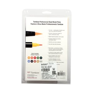 TOMBOW DUAL BRUSH PENS SECONDARY PALETTE (10 PC)