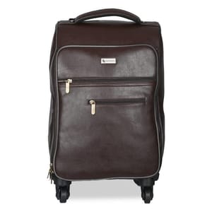 Swisco Brown Business Travel Trolly Bag measures 22 inches (including the wheel)- a size that's accepted as a carry-on for most flights also Ideal for corporate gifting