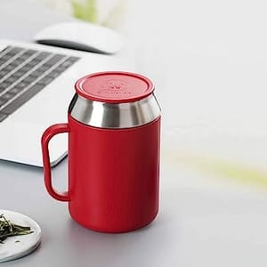 Tupperware Desk Coffee Tea Mug 400 Ml Red , Kitchen Accesories , Home Appliances