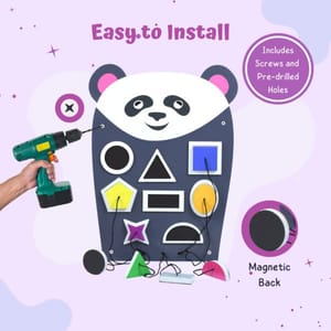 Hefty Panda Shape Sorter Montessori Activity Panel