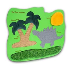 Dino Sensory Wall Painting with 5 Different Sensory Touches  Toy for Kids-55 X 44 cm