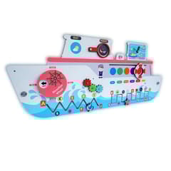 7 in 1 Activities Sea Ship Rugged Busy Board For Kids and Toddlers