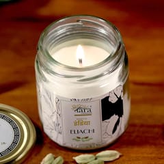 Cardamom (Elaichi) Aroma Jar Candle is an ideal present for various festivals such as Valentine's Day,Christmas,Diwali,Thanksgiving & Fregrance For Re-Energising & Uplifting Mood