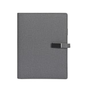Elegant Grey Jute Diary Power bank JDPBxx5000mAh is an ideal product that has got your phone battery and your office meetings covered for you