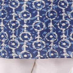 Boy's Floral Printed Cotton Regular Kurta and Pyjama Set