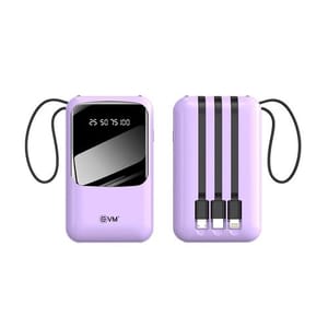 EVM 10000mAh Purple Encase Mini Power bank sleek and compact EVM Encase Suitable for all industries