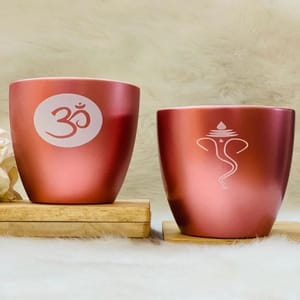 Unbreakable Diwali pair coffee mugs Set of 2 (300ML)