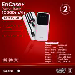 P0108 10000 Encase+ White Power banks are something that we use daily & Suitable for all industries