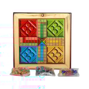RATNA'S MAGNETIC WOODEN ART CHESS & LUDO