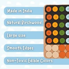 Number and Color Wooden Puzzle for Kids 1 2 3 4 5 Year Old