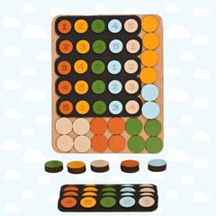 Number and Color Wooden Puzzle for Kids 1 2 3 4 5 Year Old