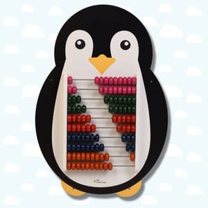 Penguin Wooden Abacus and Learning Play Center Multicolour Wooden Educational Toy, Early Math Skills, 3 Years & Above, Preschool Toys