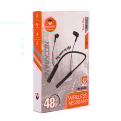 Black Wireless Bluetooth Neckband is the classic innovation of wired earphones also perfect gift for music-lover stakeholders